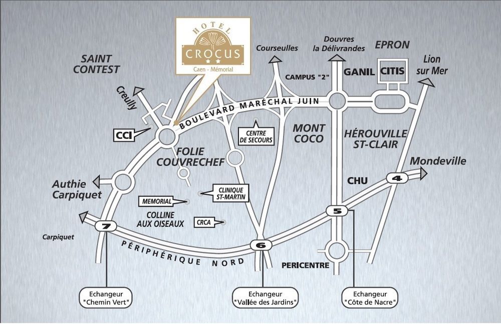 Hotel Crocus Caen Memorial ภายนอก รูปภาพ